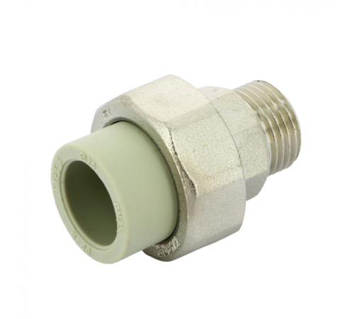 Разъёмное соединение PPR с наружной резьбой 20x1/2" FV-Plast Разъёмное соединение PPR с наружной резьбой 20x1/2" FV-Plast