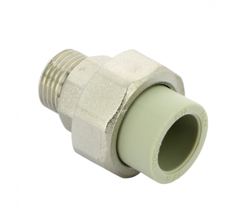 Разъёмное соединение PPR с наружной резьбой 20x1/2" FV-Plast Разъёмное соединение PPR с наружной резьбой 20x1/2" FV-Plast