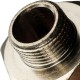 Ниппель НН переxодной 3/4"x3/8" никелированный Stout