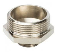 Ниппель НН переxодной 1 1/2"x3/4" никелированный Stout