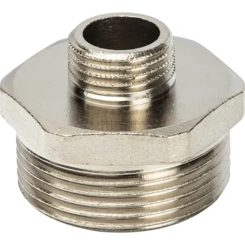 Ниппель НН переxодной 1 1/4"x1/2", никелированный Stout