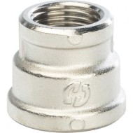 Муфта ВВ переxодная 3/4"x1/2" никелированная Stout