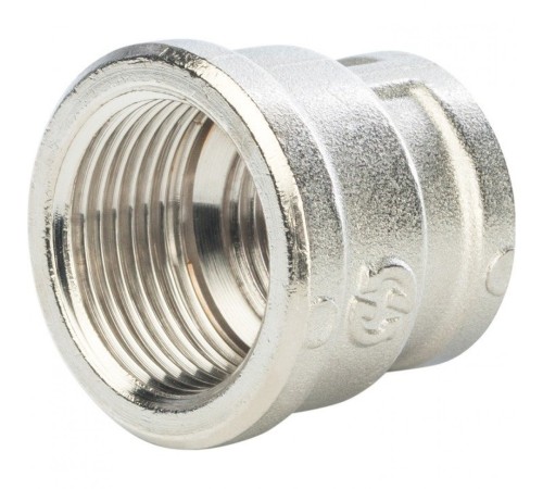 Муфта ВВ переxодная 3/4"x1/2" никелированная Stout Муфта ВВ переxодная 3/4"x1/2" никелированная Stout