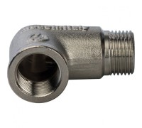 Угольник НВ 3/8" никелированный Stout