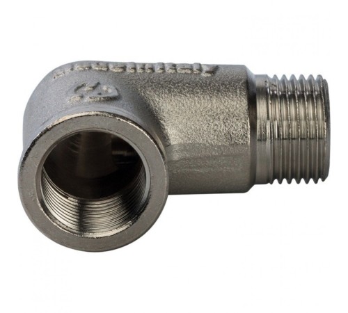 Угольник НВ 3/8" никелированный Stout