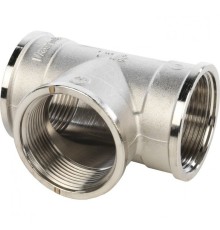 Тройник ВВ 1 1/2", никелированный Stout