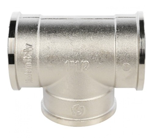 Тройник ВВ 1 1/2", никелированный Stout