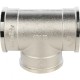 Тройник ВВ 1 1/2", никелированный Stout