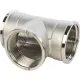 Тройник ВВ 1 1/2", никелированный Stout