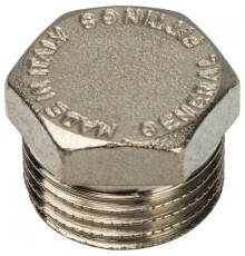 Заглушка НР 1/2" никелированная Stout