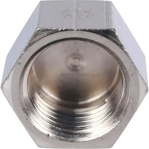 Заглушка ВР 1/4" никелированная Stout