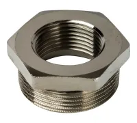Футорка 1 1/2"x1", никелированная Stout