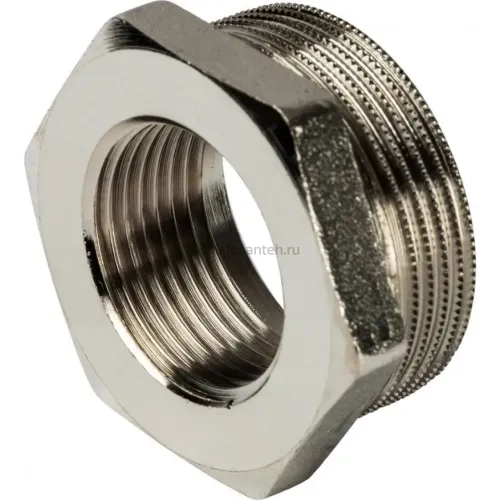 Футорка 1 1/2"x1", никелированная Stout
