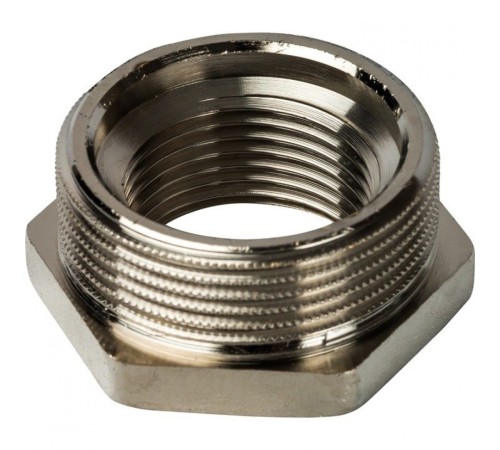 Футорка 1 1/2"x1", никелированная Stout