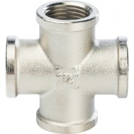 Крестовина ВВ 1/2" никелированная Stout
