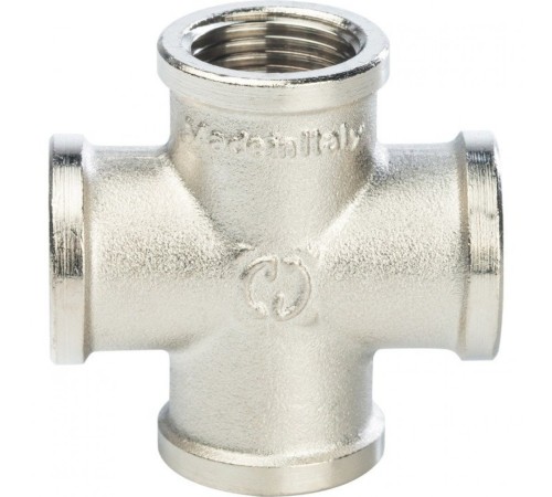 Крестовина ВВ 1/2" никелированная Stout Крестовина ВВ 1/2" никелированная Stout