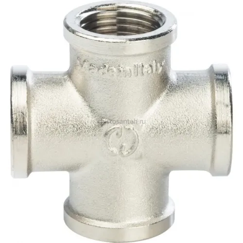 Крестовина ВВ 1/2" никелированная Stout