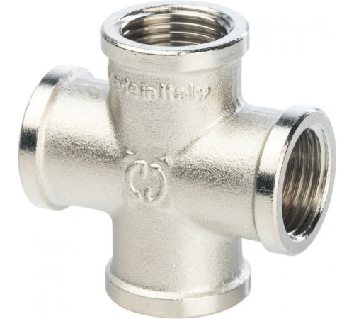 Крестовина ВВ 1/2" никелированная Stout Крестовина ВВ 1/2" никелированная Stout