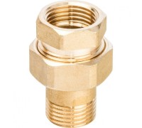 Разъемное соединение 1/2" американка ВН, уплотнение под гайкой по плоскости Stout