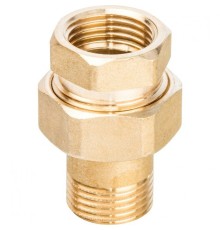 Разъемное соединение 1/2" американка ВН, уплотнение под гайкой по плоскости Stout
