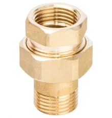 Разъемное соединение 1/2" американка ВН, уплотнение под гайкой по плоскости Stout