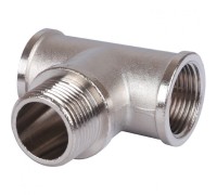 Тройник ВНВ 3/4"x3/4"x3/4", никелированный Stout