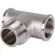 Тройник ВНВ 3/4"x3/4"x3/4", никелированный Stout
