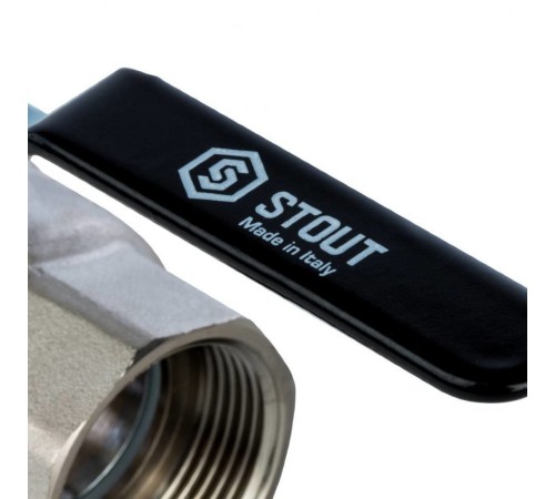 Кран шаровой полнопроходной ВР/ВР 1 1/4", ручка рычаг Stout