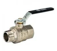 Кран шаровой полнопроходной ВР/НР 3/4", ручка рычаг Stout