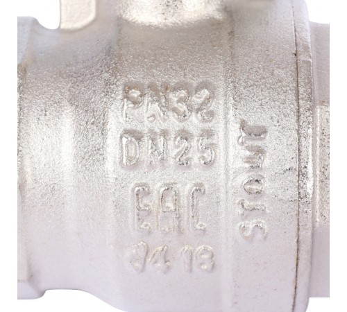 Кран шаровой стандартнопроходной ВР/ВР 1", ручка рычаг Stout