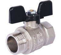 Кран шаровой стандартнопроходной ВР/НР 3/4", ручка бабочка Stout
