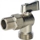 Кран шаровой угловой 1/2"x3/4" для стиральной машины Stout