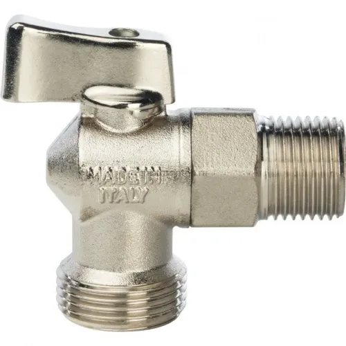 Кран шаровой угловой 1/2"x3/4" для стиральной машины Stout