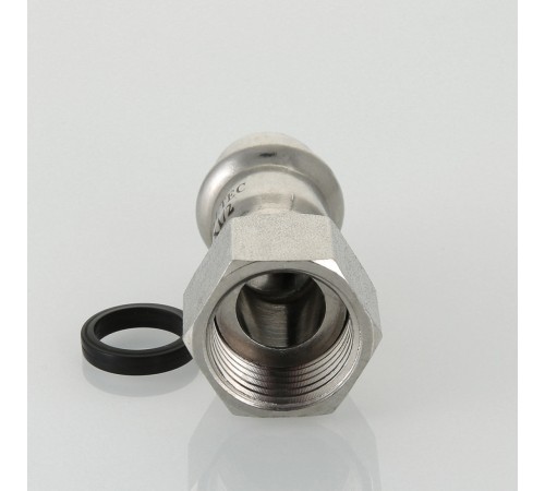 Пресс-муфта с накидной гайкой 42 мм х 1 1/2"  из нержавеющей стали VTi.908.I.004208 VALTEC (ВАЛТЕК)