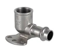 Пресс-водорозетка 12 мм х 1/2"  из нержавеющей стали VTi.954.I.001204 VALTEC (ВАЛТЕК)
