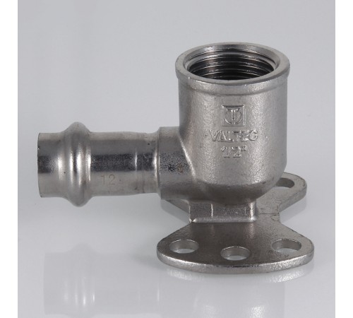 Пресс-водорозетка 12 мм х 1/2"  из нержавеющей стали VTi.954.I.001204 VALTEC (ВАЛТЕК)
