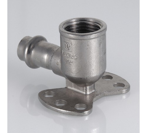 Пресс-водорозетка 12 мм х 1/2"  из нержавеющей стали VTi.954.I.001204 VALTEC (ВАЛТЕК)