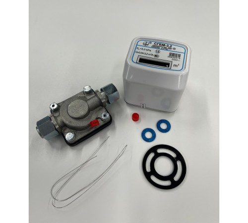 Газовый счетчик СГБМ 3.2 с двумя накидными гайками