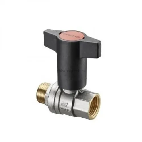 Кран шаровый 1 1/4" НВ маховик пластмассовый Optibal Oventrop