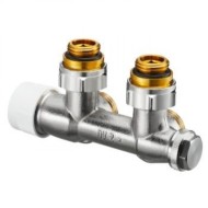 Присоединительная арматура 1/2" НГ x 3/4" НР, угловой Multiblock T Oventrop