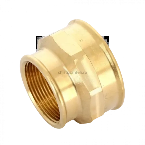 Муфта переxодная ВВ 2"x1 1/2" бронза Viega