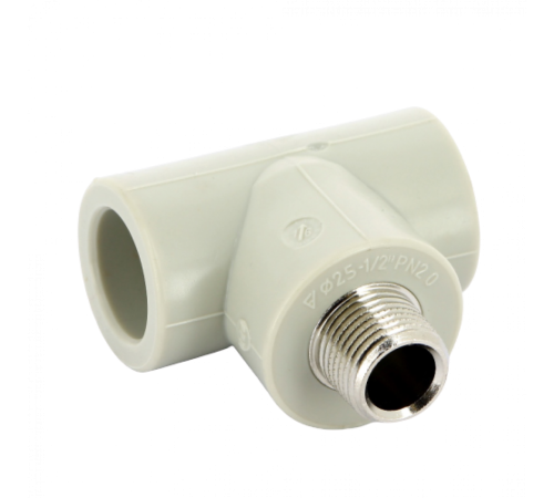 Тройник PPR с наружной резьбой 25x1/2" FV-Plast Тройник PPR с наружной резьбой 25x1/2" FV-Plast