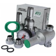 Редуктор давления хром FAR 3/4" наружный-наружный, c манометром FA 2815 34 (ФАР)