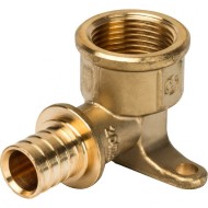 Угольник настенный с креплением 20xRp 3/4" для труб из сшитого полиэтилена Stout