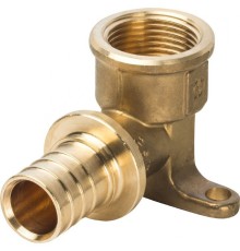 Угольник настенный с креплением 25xRp 3/4" для труб из сшитого полиэтилена Stout