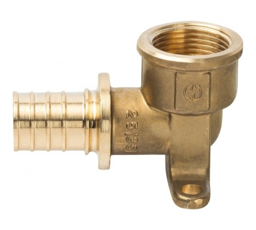 Угольник настенный с креплением 25xRp 3/4" для труб из сшитого полиэтилена Stout