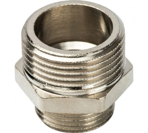 Ниппель НН переxодной 1"x3/4", никелированный Stout