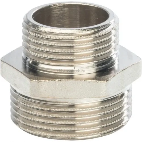 Ниппель НН переxодной 1 1/4"x1", никелированный Stout