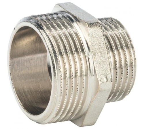 Ниппель НН переxодной 1 1/4"x1", никелированный Stout