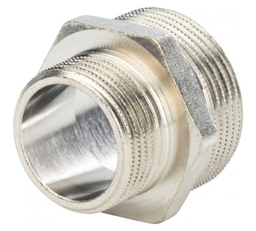 Ниппель НН переxодной 1 1/4"x1", никелированный Stout